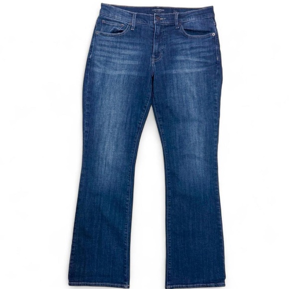 Lucky Brand Denim - Lucky Brand Sweet Boot Mid Rise Jeans Women 12/31R Blue Denim Straight Leg